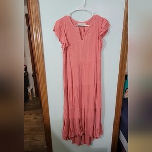 Elegant Pink Women's Dress